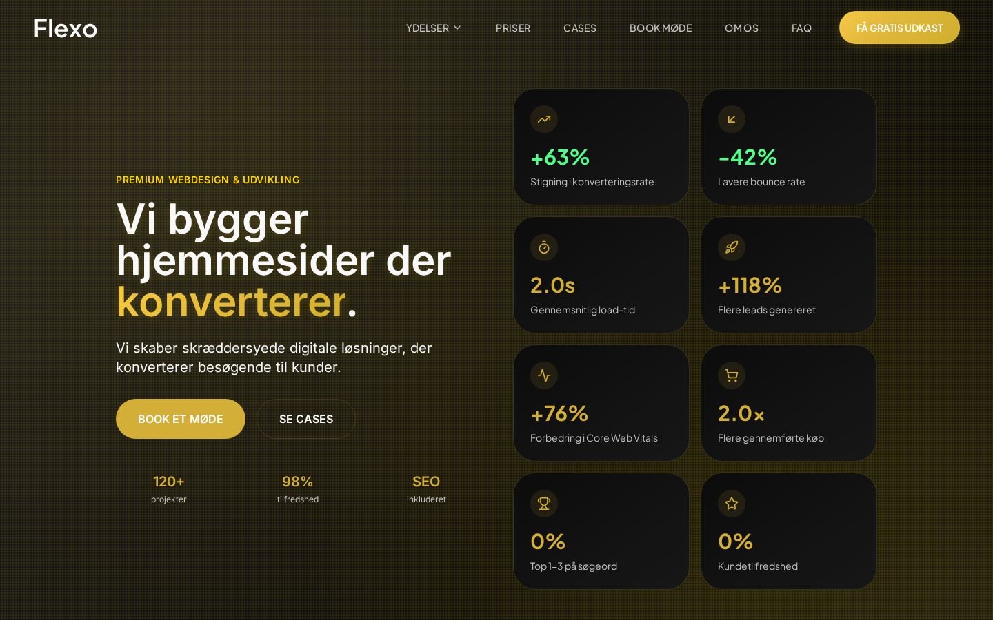 Skærmbillede af flexo.nu